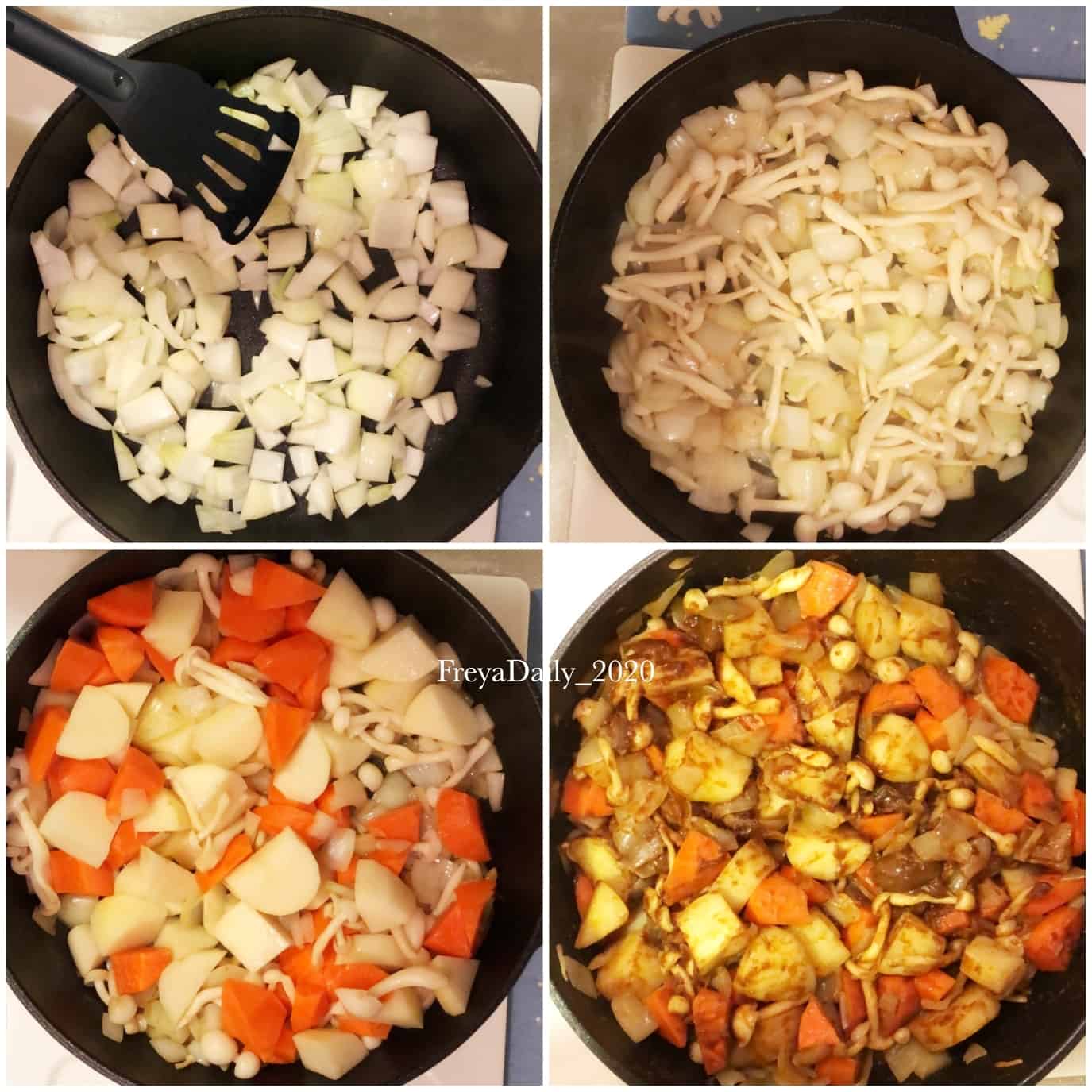 2020, Apr │懶人咖哩飯│廚事做什麼:超簡單咖哩食譜 混搭咖哩塊 口感更滑順 - 第7張圖